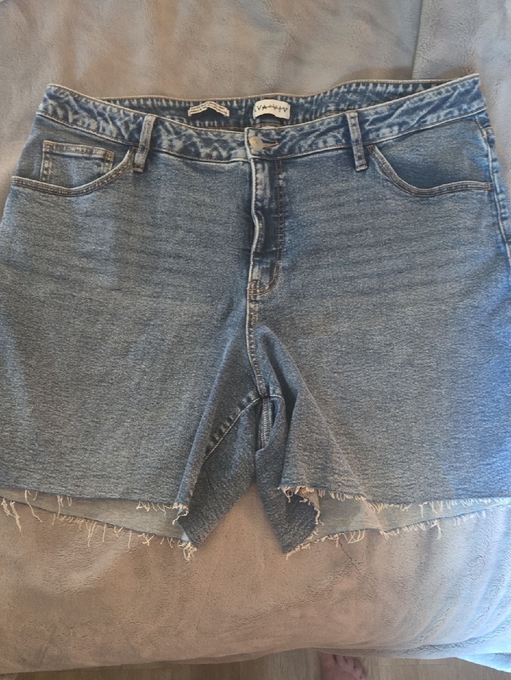 SALE! Ava & Viv Distressed Blue Denim Jean Shorts